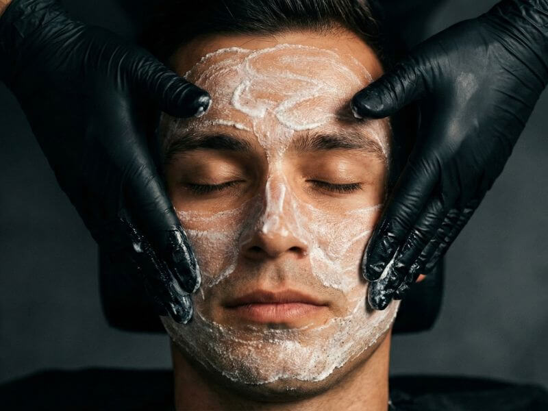 Limpeza de pele masculina profunda